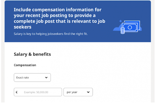 Write your job details for employer account in Indeed