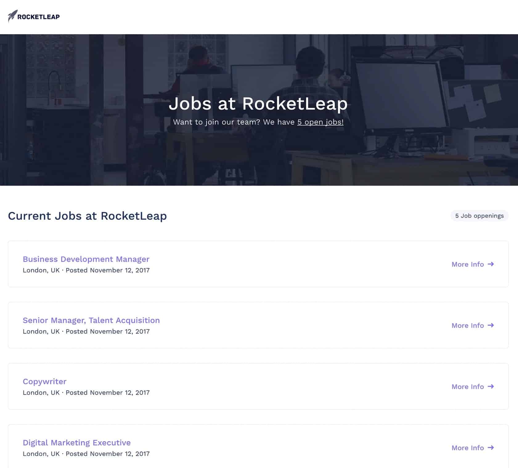 Automatically update jobs on your company website