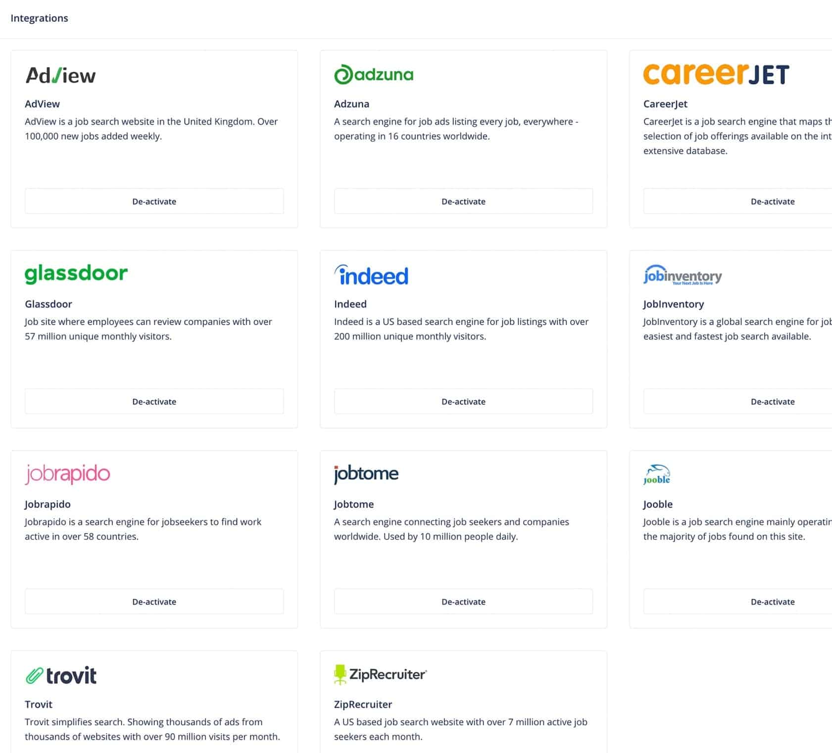 Keep track of hiring campaigns